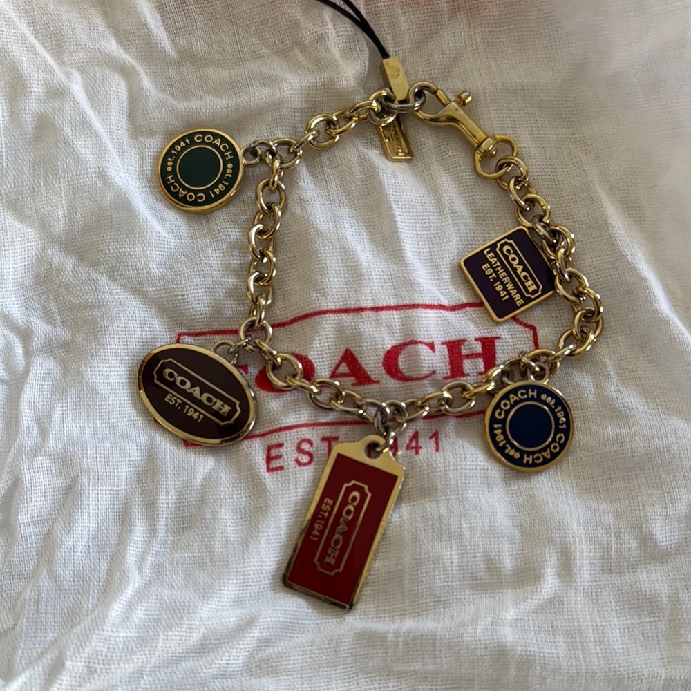 Coach Gold Charm Bracelet
